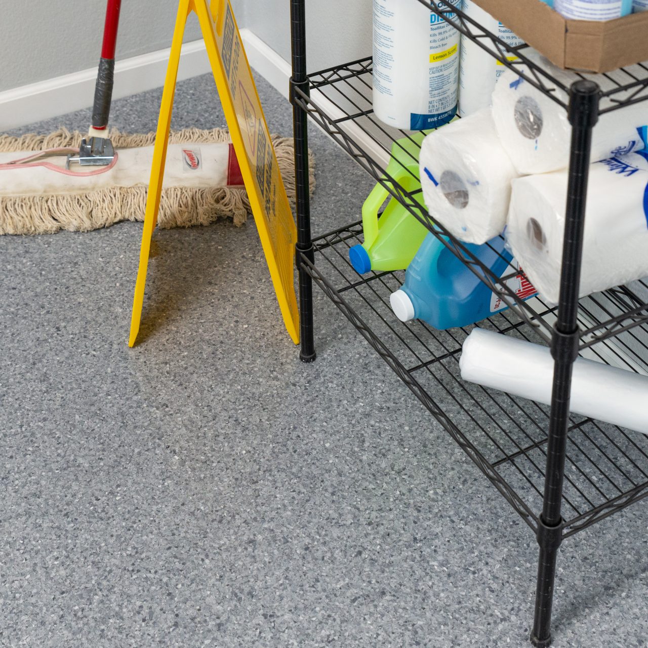 Basalt epoxy floor