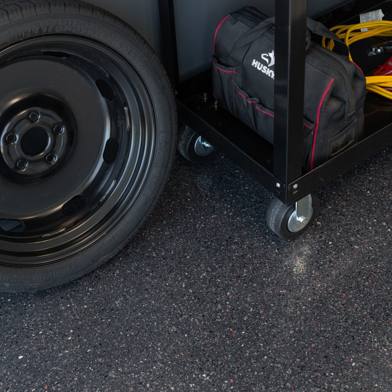 Blacktop epoxy floor