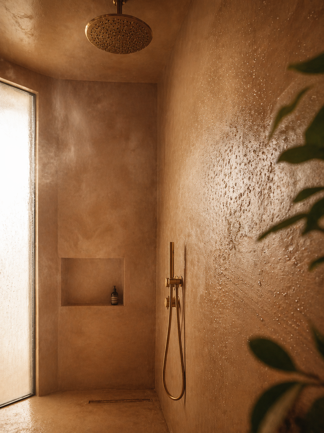 Microcement shower — Gamma Concrete Laredo TX